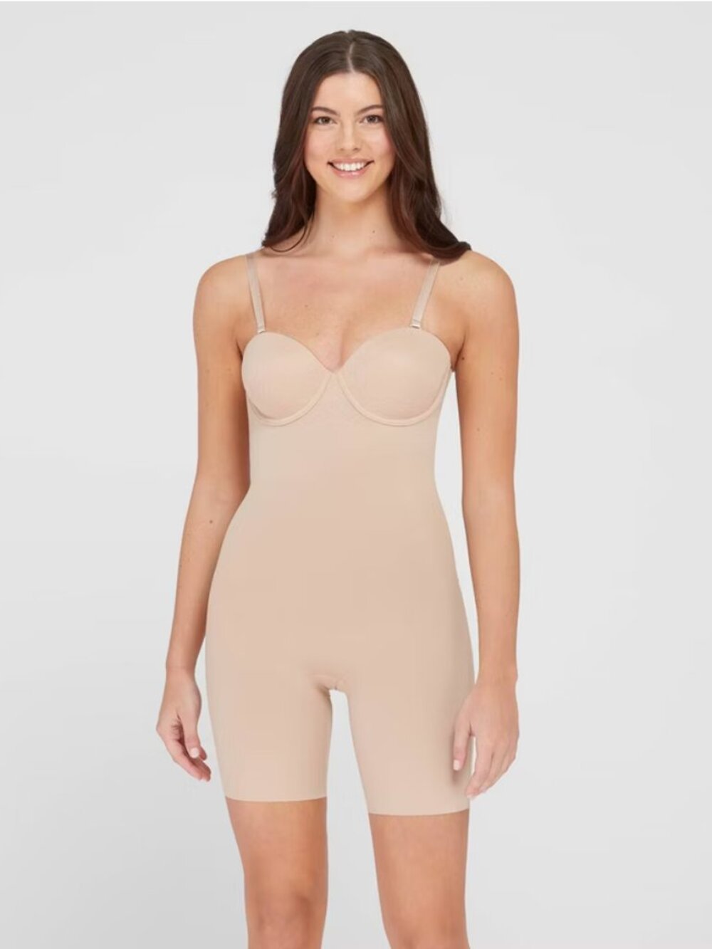 ASSETS by SPANXÂ® SPANXshape Women's Flawless Finish Strapless Cupped Mid-Thigh